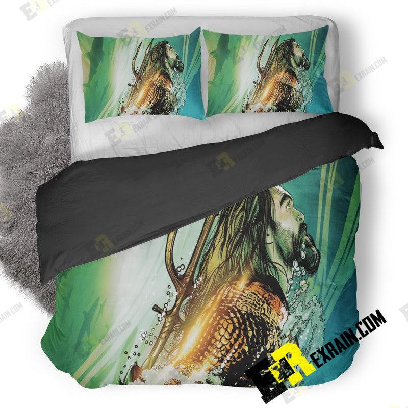 Aquaman Us Poster 5 3D Customized Duvet Cover Bedding Set