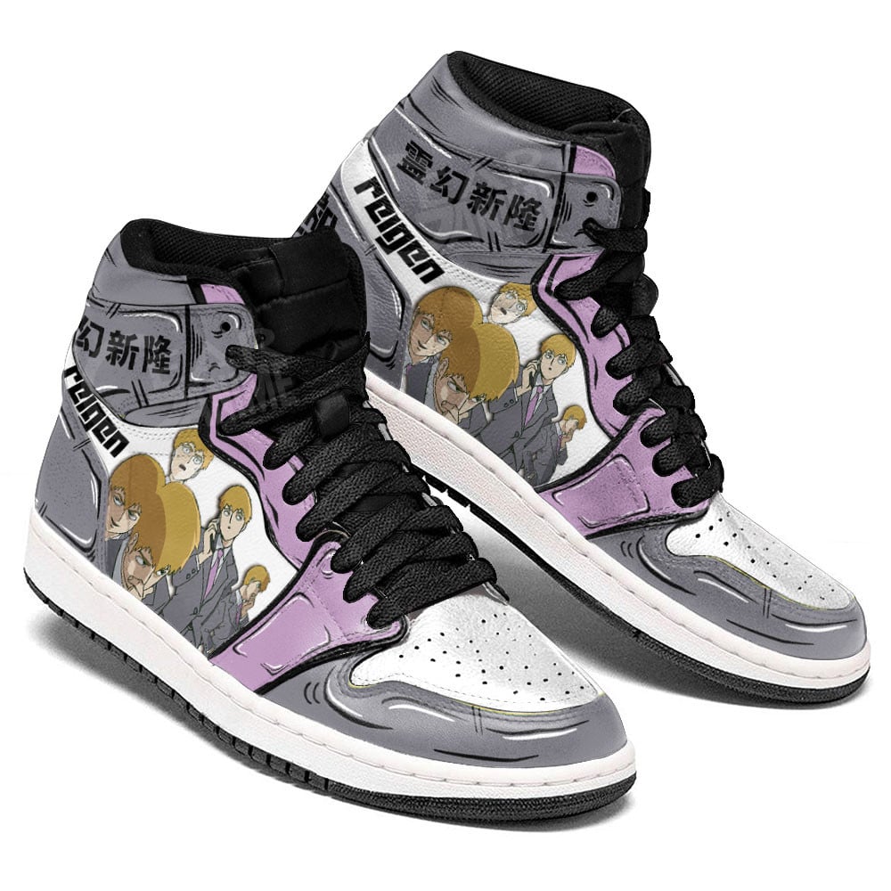 Arataka Reigen JD1s Sneakers Mob Psycho 100 Anime Shoes, Air Jordan Hightop