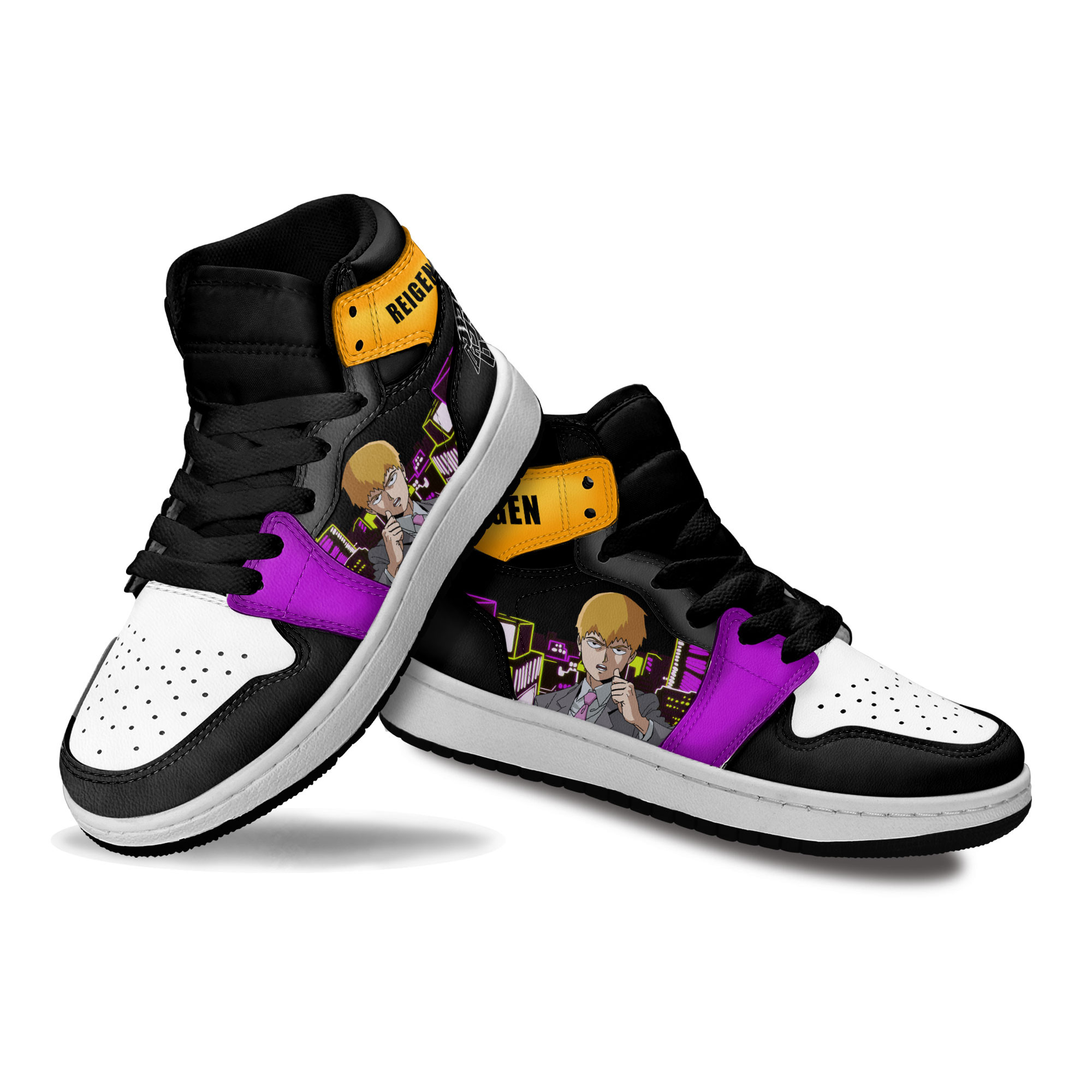 Arataka Reigen Kids Sneakers Mob Psycho 100 Anime Shoes For Kids