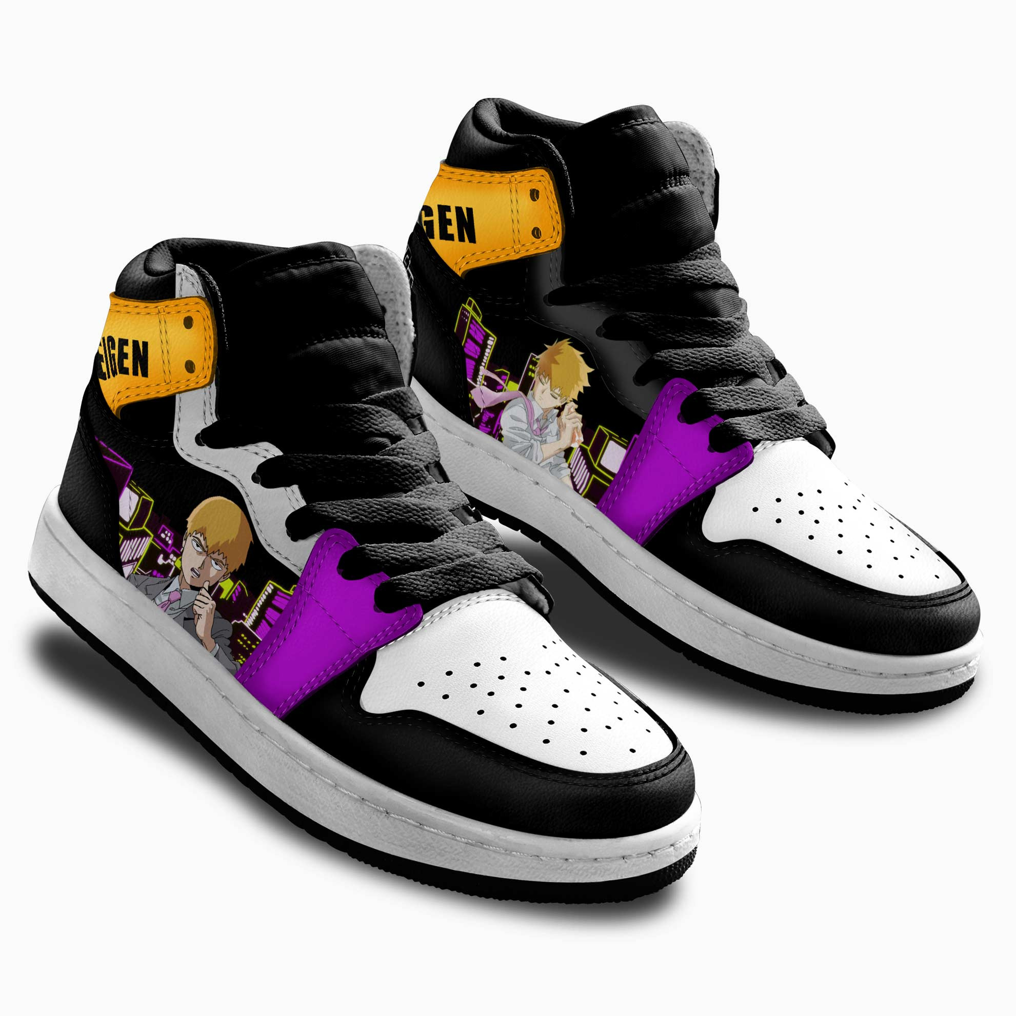 Arataka Reigen Kids Sneakers Mob Psycho 100 Anime Shoes For Kids