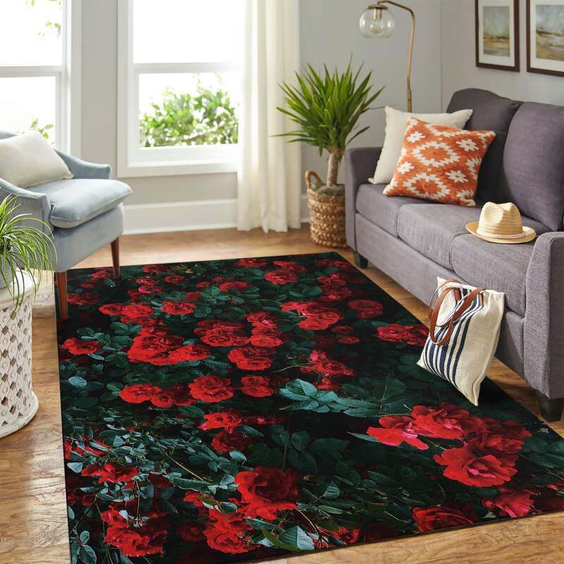 Arbusto De Rosas Carpet Floor Area Rectangle Rug