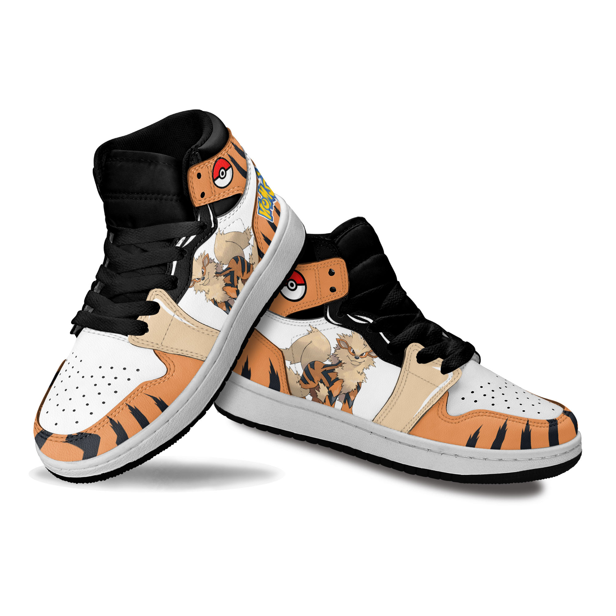 Arcanine Kids Sneakers Custom Anime Pokemon Shoes For Kids