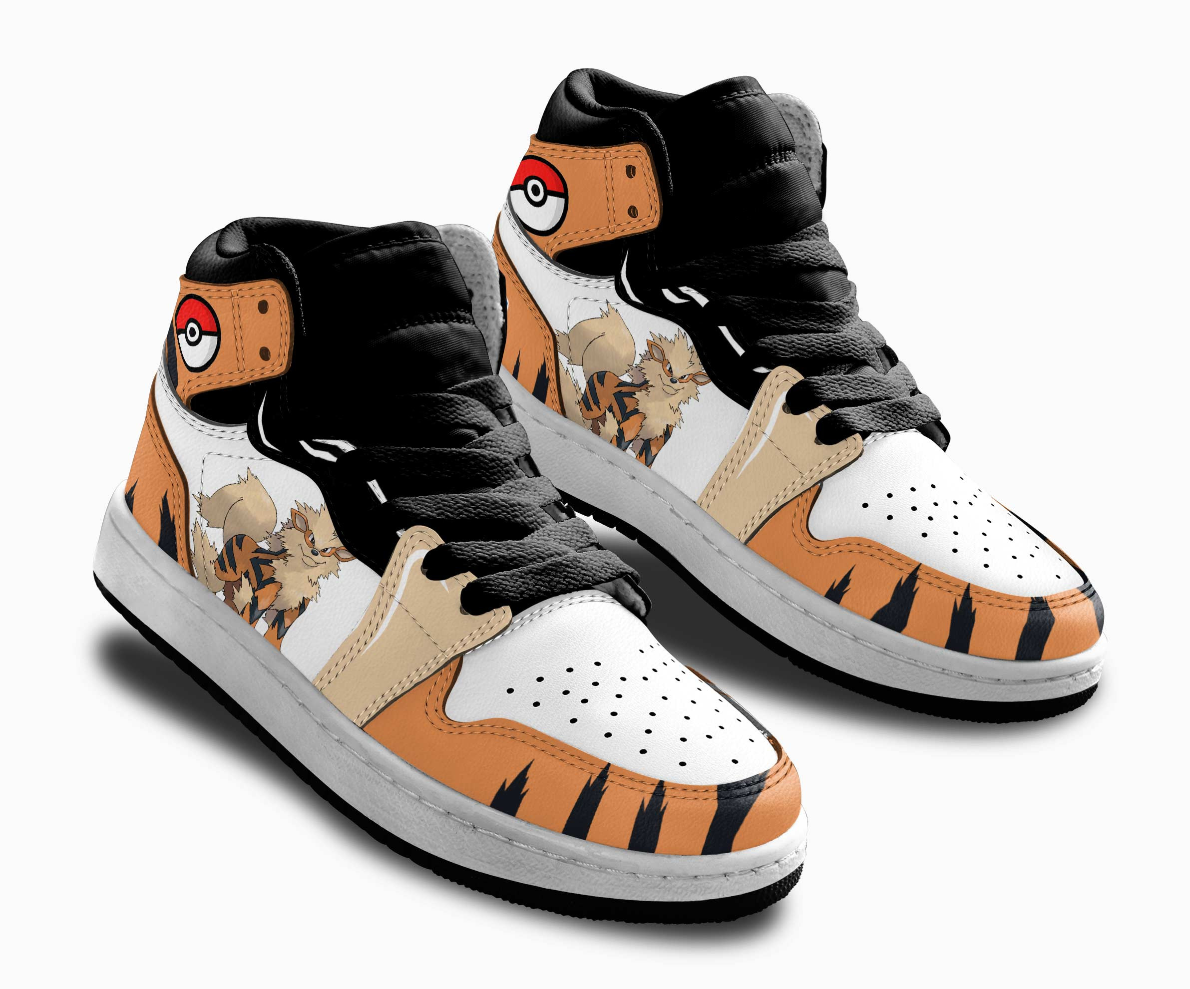 Arcanine Kids Sneakers Custom Anime Pokemon Shoes For Kids