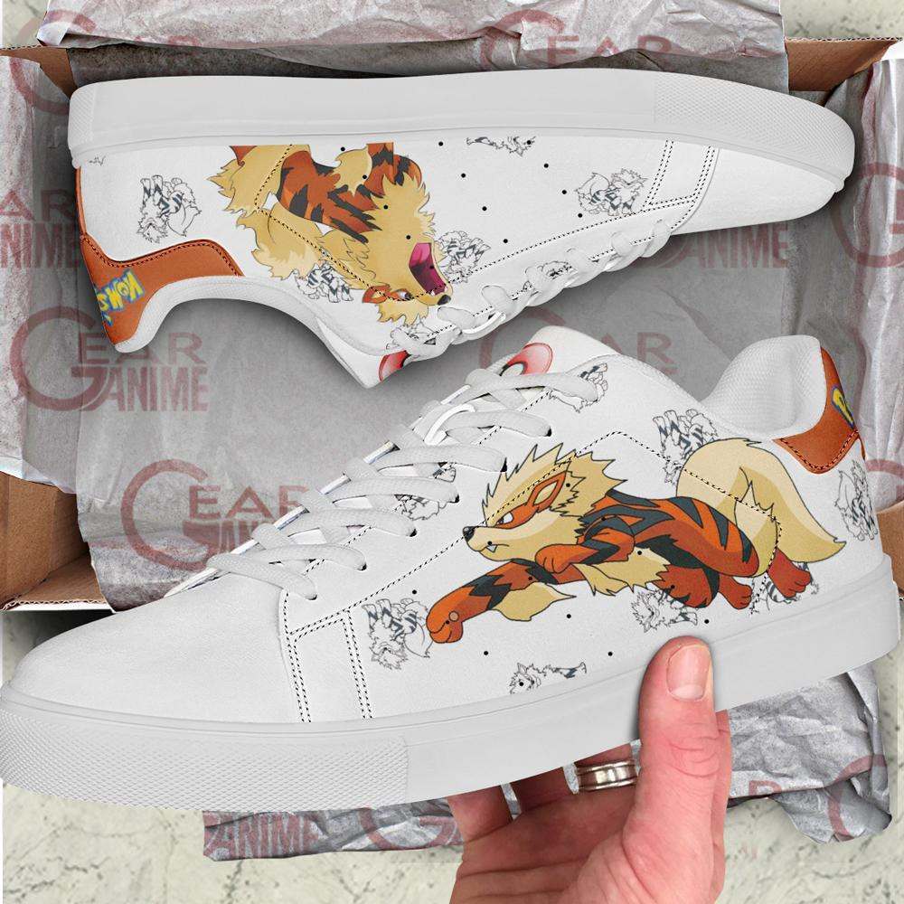 Arcanine Skate Shoes Pokemon Custom Anime Shoes