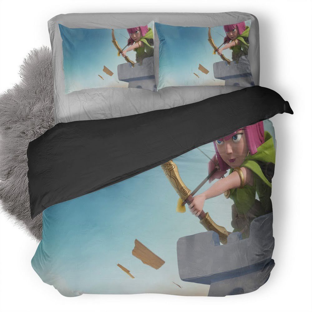 Archer Clash Of Clans 3D Customized Duvet Cover Bedding Set