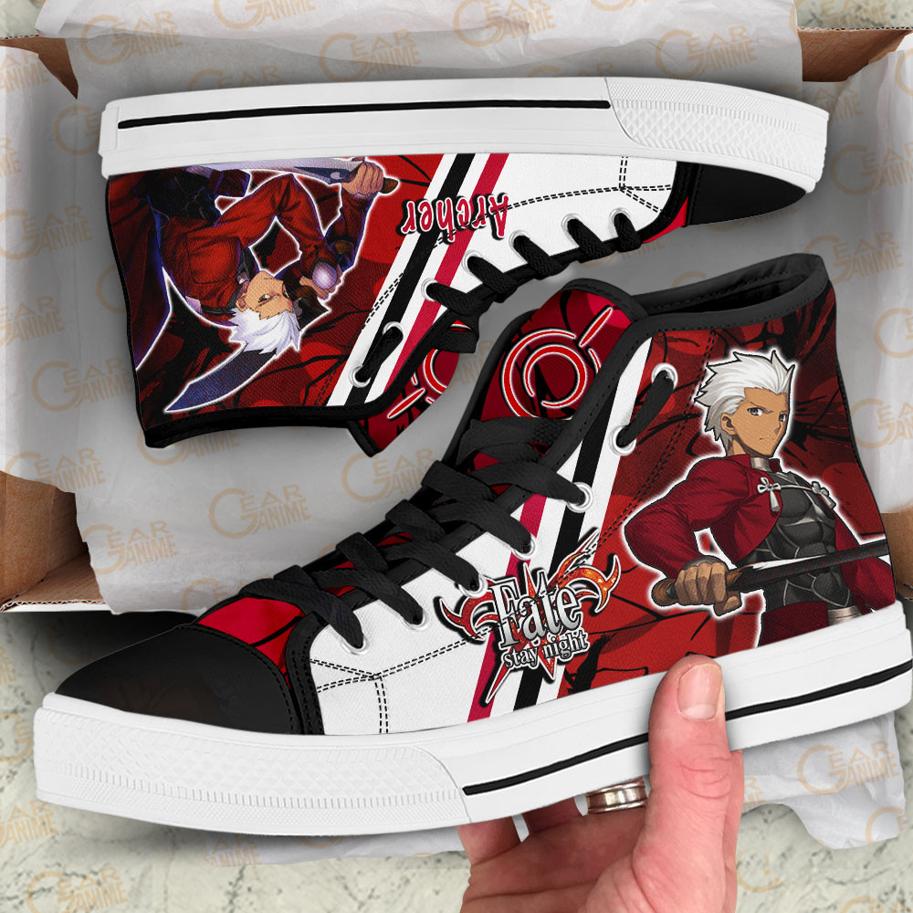Archer High Top Shoes Custom Fate Stay Night Sneakers