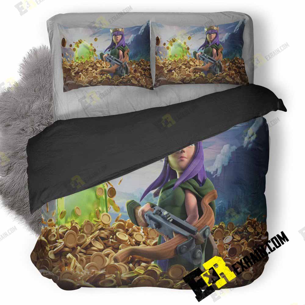 Archer Queen Clash Of Clans 3D Customized Duvet Cover Bedding Set