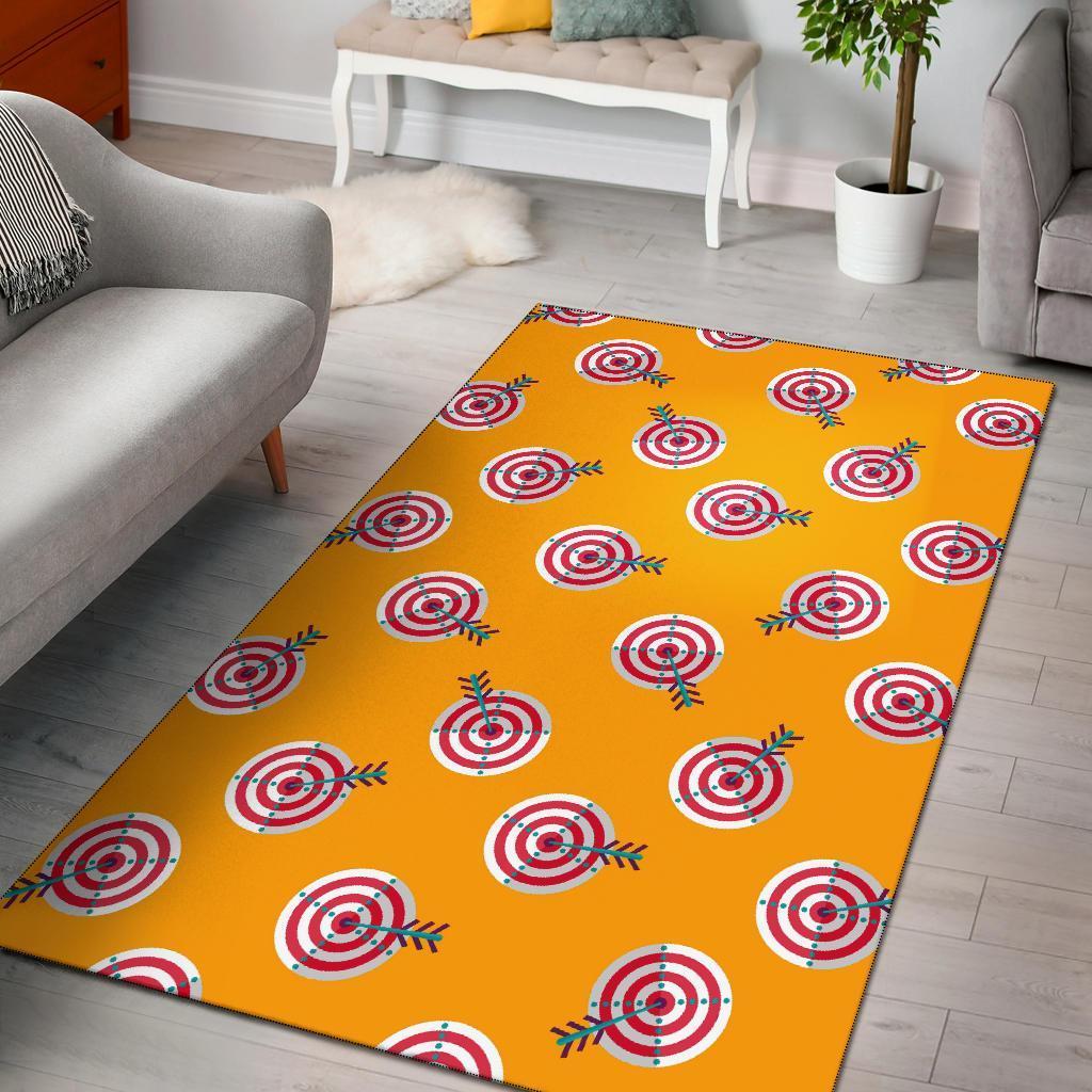 Archery Targets Pattern Print Area Limited Edition Rectangle Rug