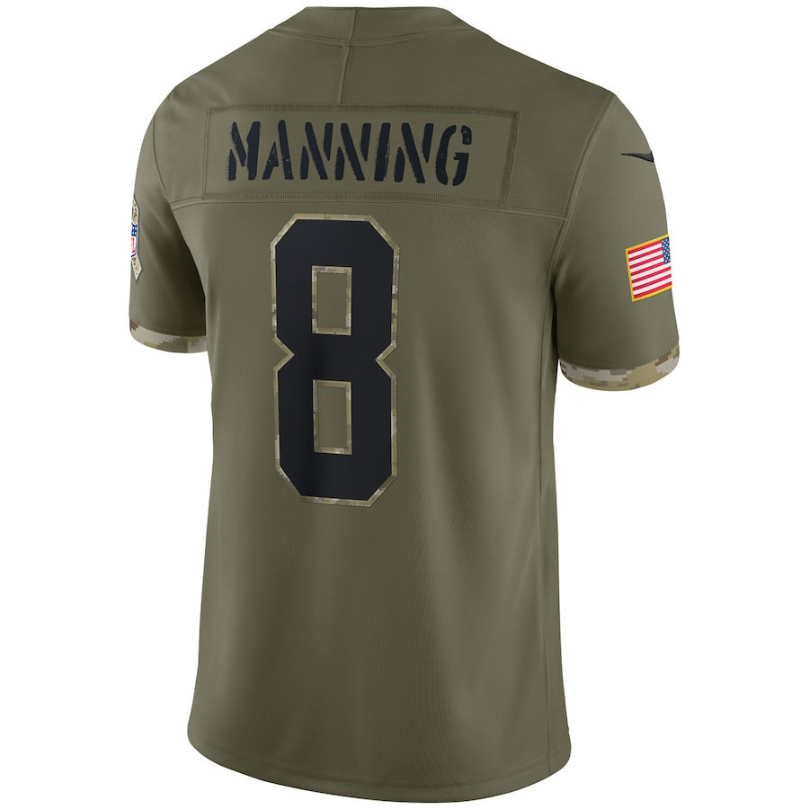 Archie Manning New Orleans Saints 2022 Salute To Service Retired Player Limited Stitched Jersey – Olive