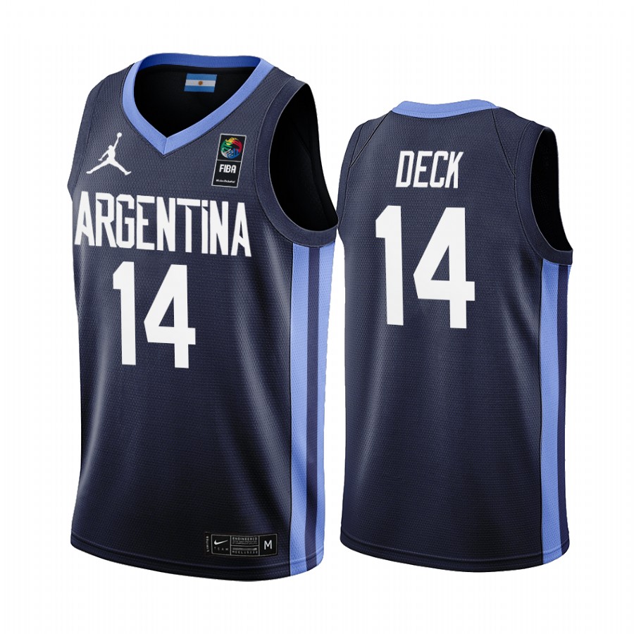 Argentina Gabriel Deck #14 2019 FIBA World Cup League MVP Jersey