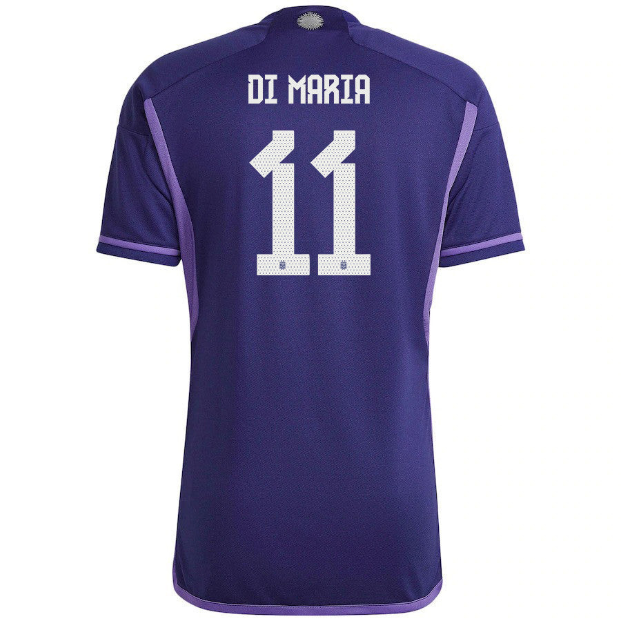 Argentina National Team 2022-23 Qatar World Cup Ángel Di María 11 Away Women Soccer Jersey