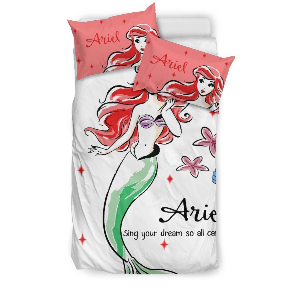 Ariel Disney Duvet Cover Bedding Set