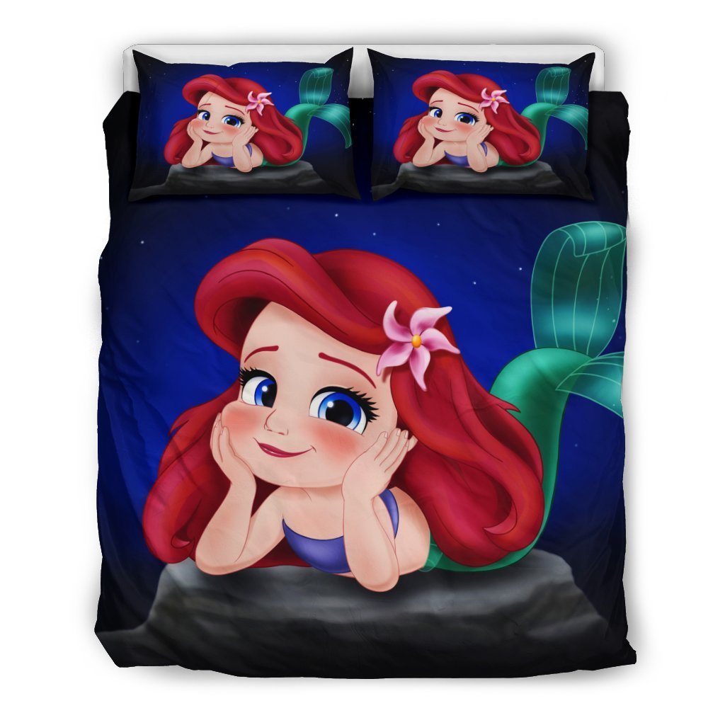 Ariel Mermaid Duvet Cover Bedding Set
