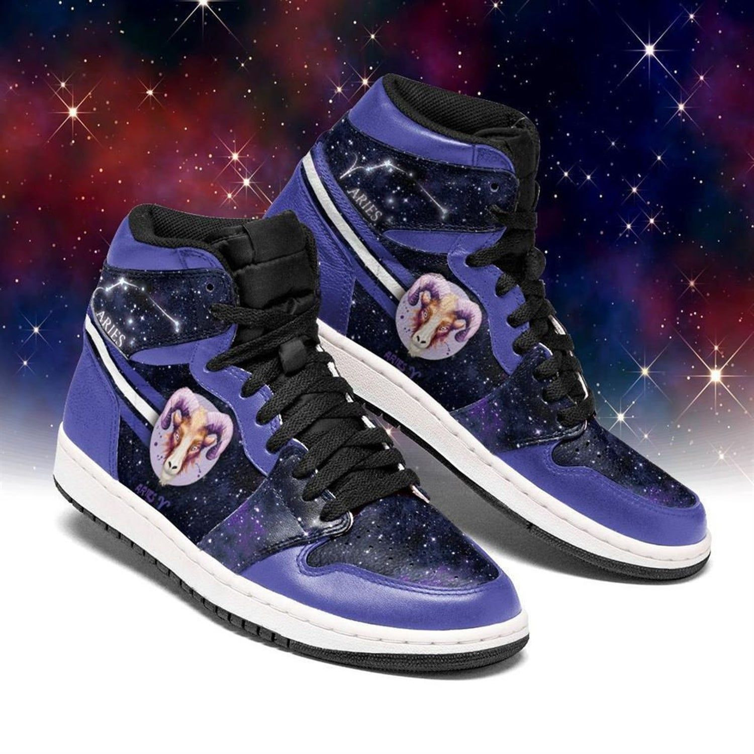 Aries Zodiac High Top Air Jordan Sneaker, Air Jordan Hightop