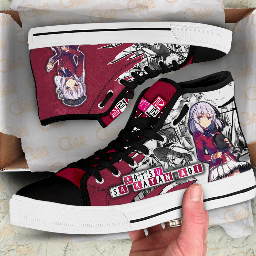 Arisu Sakayanagi High Top Shoes Classroom of the Elite Anime Sneakers