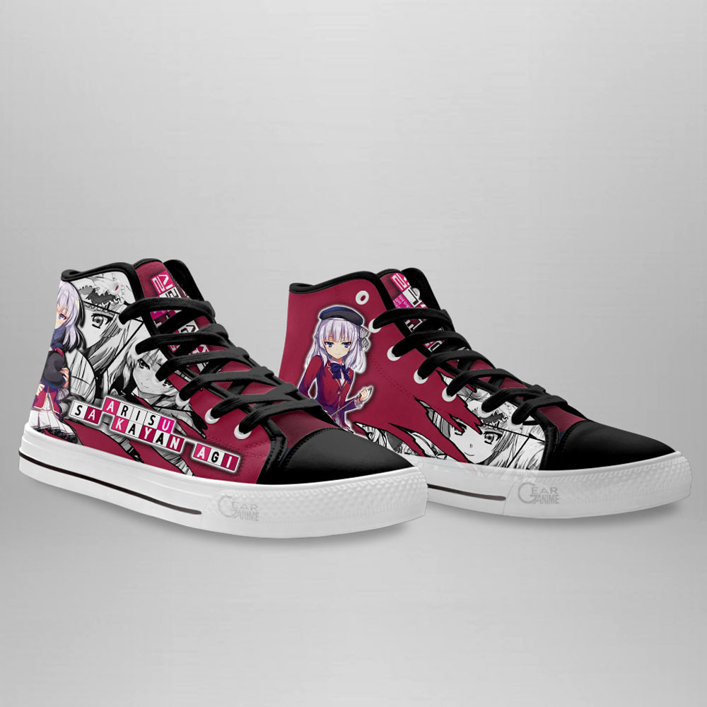 Arisu Sakayanagi High Top Shoes Classroom of the Elite Anime Sneakers