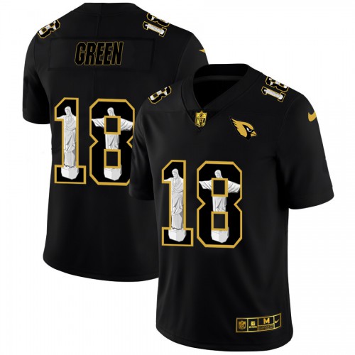 Arizona Arizona Cardinals #18 A.J. Green Men’s Carbon Black Vapor Cristo Redentor NFL Jersey Men’s