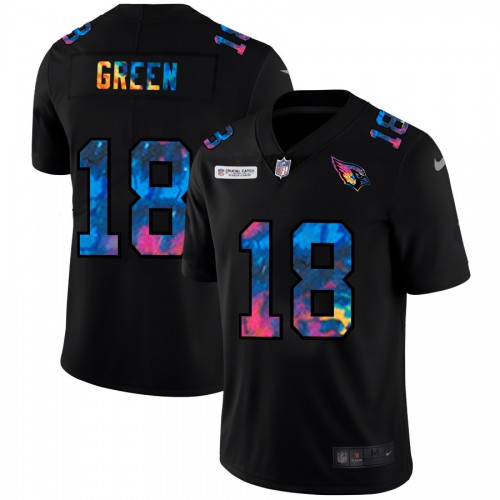Arizona Arizona Cardinals #18 A.J. Green Men’s Multi-Color Black 2020 NFL Crucial Catch Vapor Untouchable Jersey Men’s