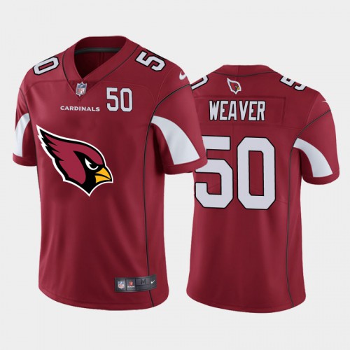 Arizona Arizona Cardinals #50 Evan Weaver Red Men’s Big Team Logo Player Vapor NFL Jersey Men’s