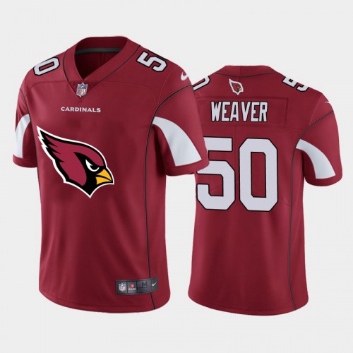 Arizona Arizona Cardinals #50 Evan Weaver Red Men’s Big Team Logo Vapor NFL Jersey Men’s
