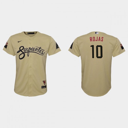 Arizona Arizona Diamondbacks #10 Josh Rojas Youth 2021 City Connect MLB Jersey Gold Youth