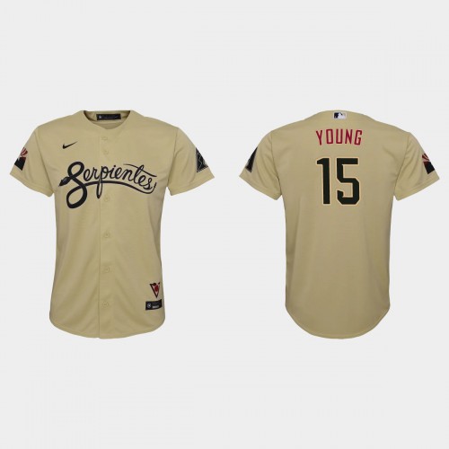 Arizona Arizona Diamondbacks #15 Andrew Young Youth 2021 City Connect MLB Jersey Gold Youth