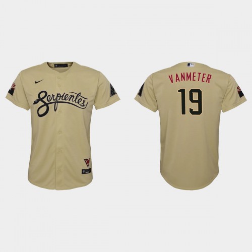 Arizona Arizona Diamondbacks #19 Josh Vanmeter Youth 2021 City Connect MLB Jersey Gold Youth