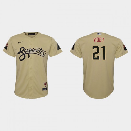 Arizona Arizona Diamondbacks #21 Stephen Vogt Youth 2021 City Connect MLB Jersey Gold Youth