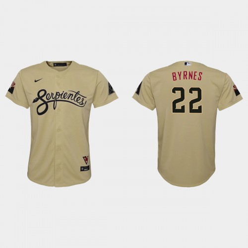 Arizona Arizona Diamondbacks #22 Eric Byrnes Youth 2021 City Connect MLB Jersey Gold Youth