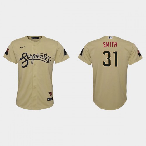 Arizona Arizona Diamondbacks #31 Caleb Smith Youth 2021 City Connect MLB Jersey Gold Youth