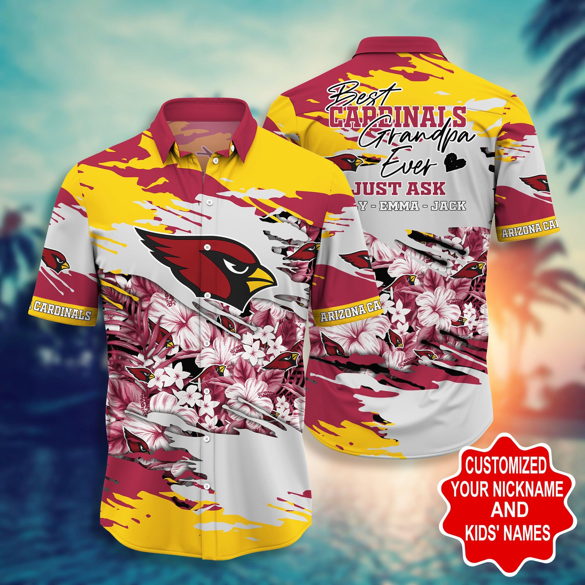 Arizona Cardinals -Pesonalized Hawaii Shirt STYLE HOT TRENDING SUMMER