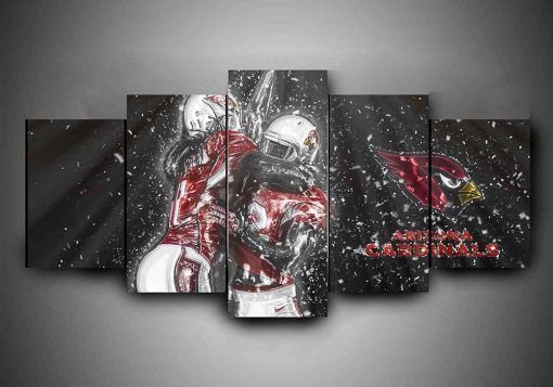 Arizona Cardinals 1 Sport 5 Panel Canvas Art Wall Decor
