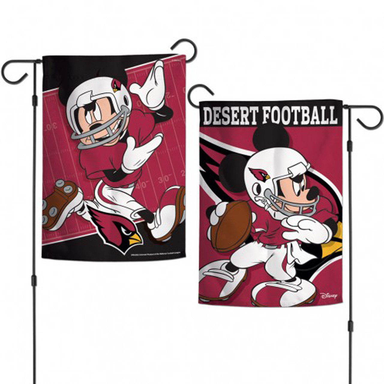 Arizona Cardinals 2-Sided Mickey Mouse NFL Garden Flag, House Flag