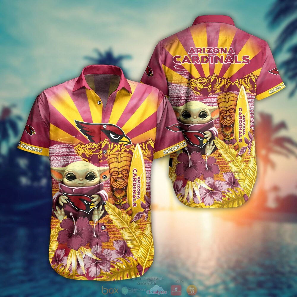Arizona Cardinals Baby Yoda Hawaiian Shirt