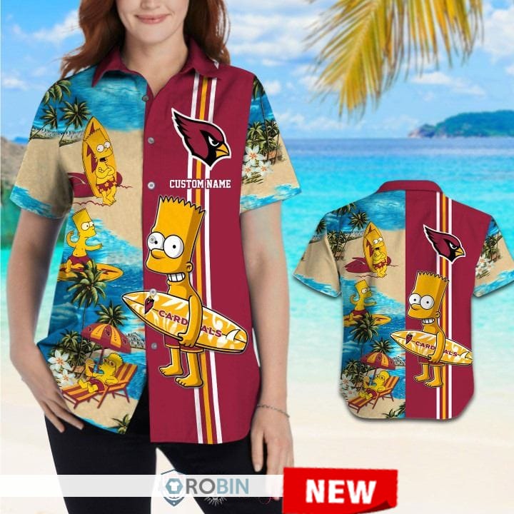 Arizona Cardinals Bart Simpson Hawaiian Shirt