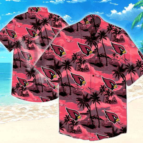 Arizona Cardinals Beach Pattern Hawaiian Shirt