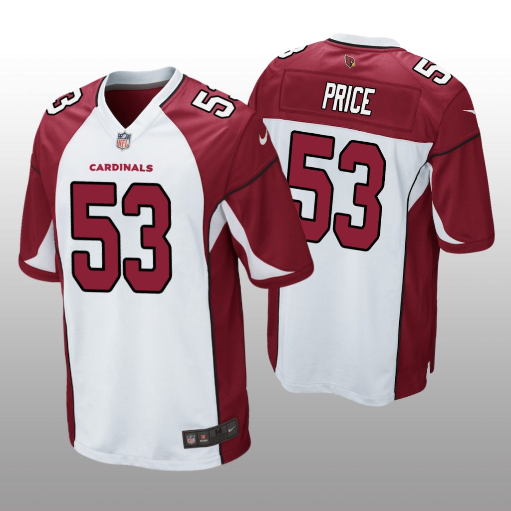 Arizona Cardinals Billy Price White Jersey Game - Men's