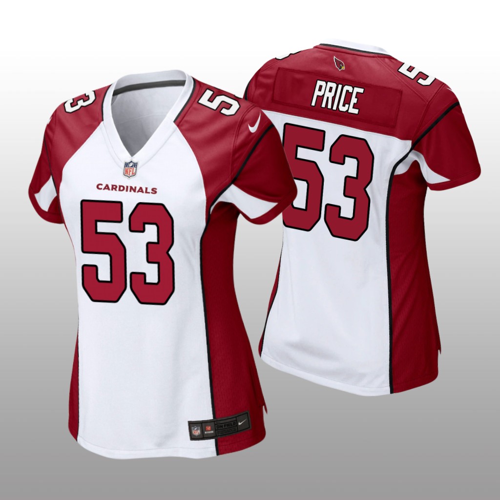 Arizona Cardinals Billy Price White Jersey Game - Women's