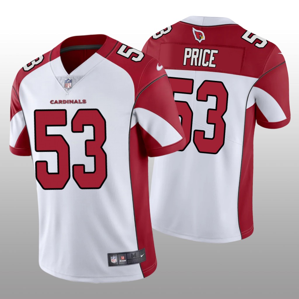 Arizona Cardinals Billy Price White Jersey Vapor Limited - Men's
