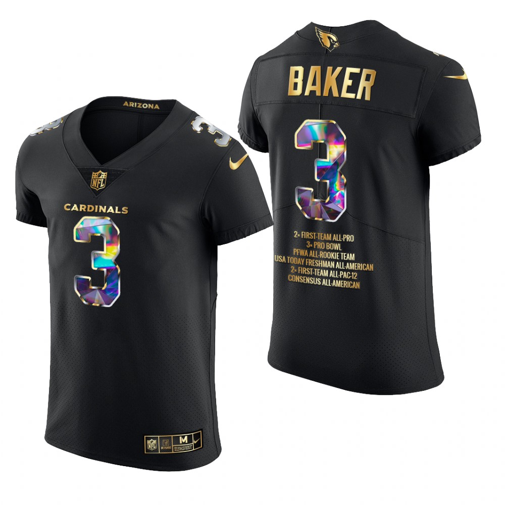 Arizona Cardinals Budda Baker Black Jersey Career Highlights Men's