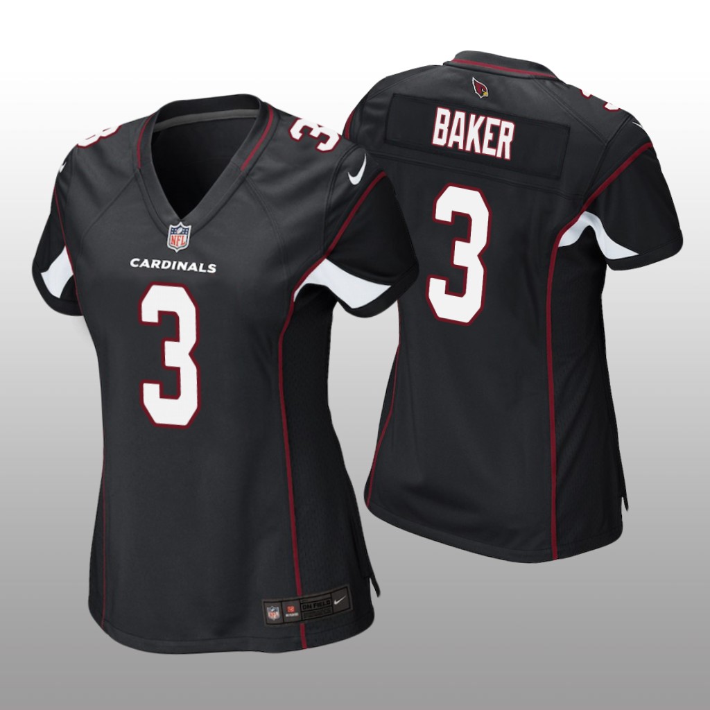 Arizona Cardinals Budda Baker Black Jersey Game - Women's
