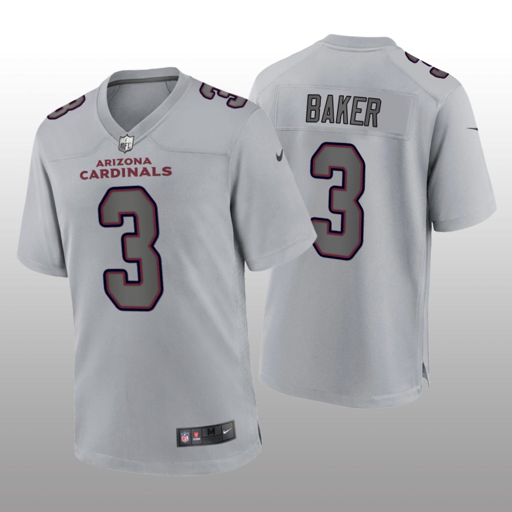 Arizona Cardinals Budda Baker Gray Jersey Atmosphere Fashion Game - Men's