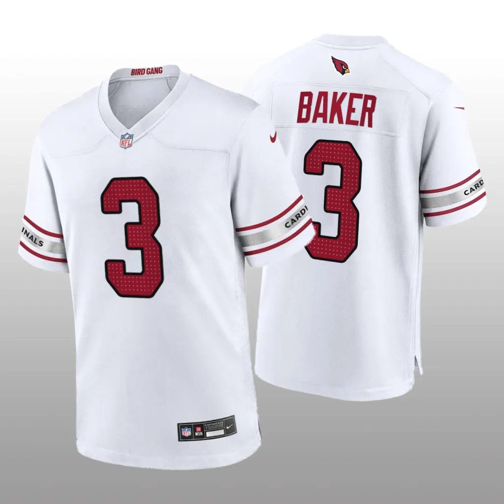 Arizona Cardinals Budda Baker White Jersey Game - Men's