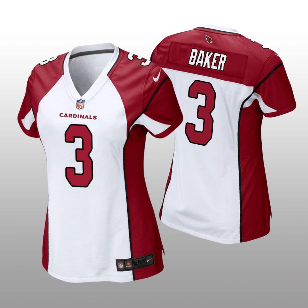 Arizona Cardinals Budda Baker White Jersey Game - Women's