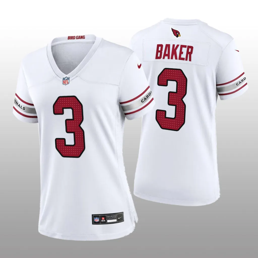 Arizona Cardinals Budda Baker White Jersey Game - Women's