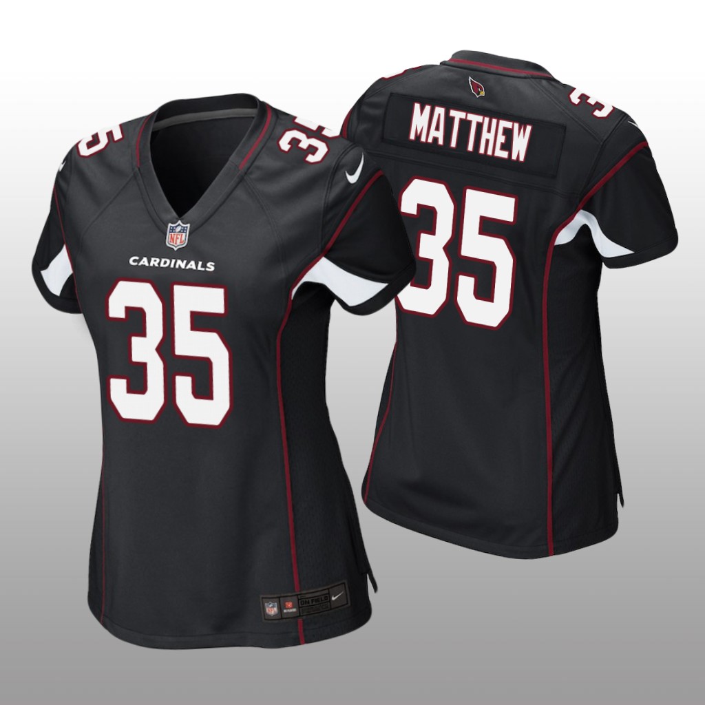 Arizona Cardinals Christian Matthew Black Jersey Game - Women's