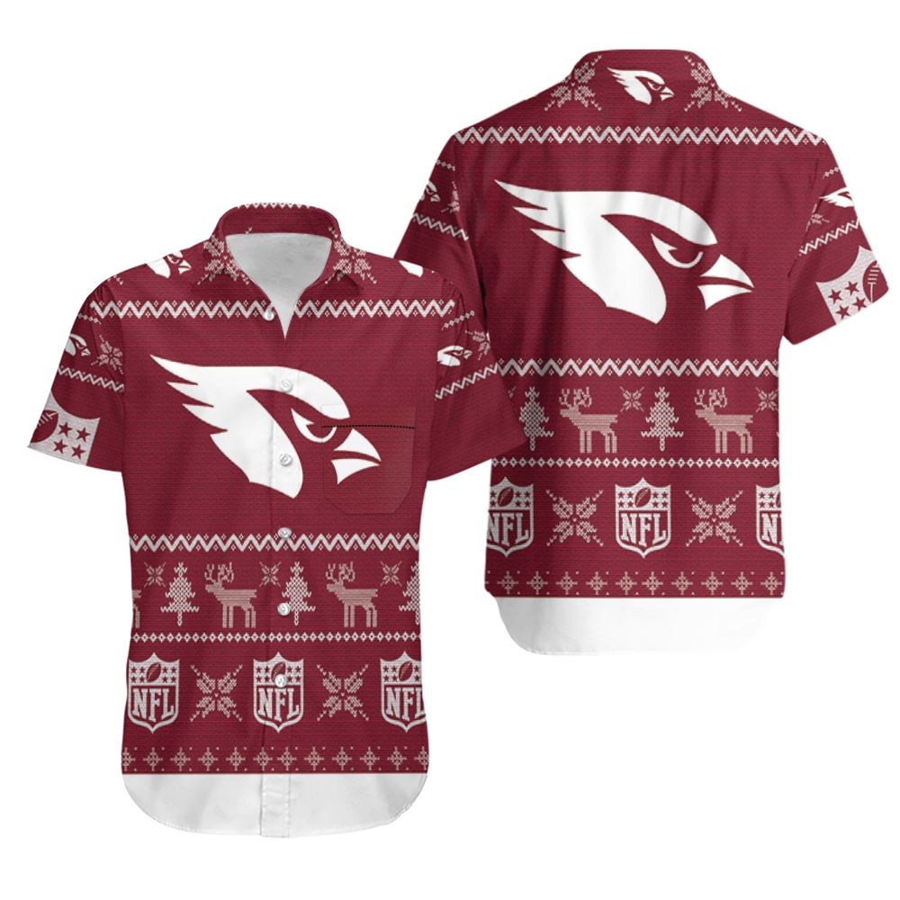 Arizona Cardinals Christmas 3D Hawaiian Shirt
