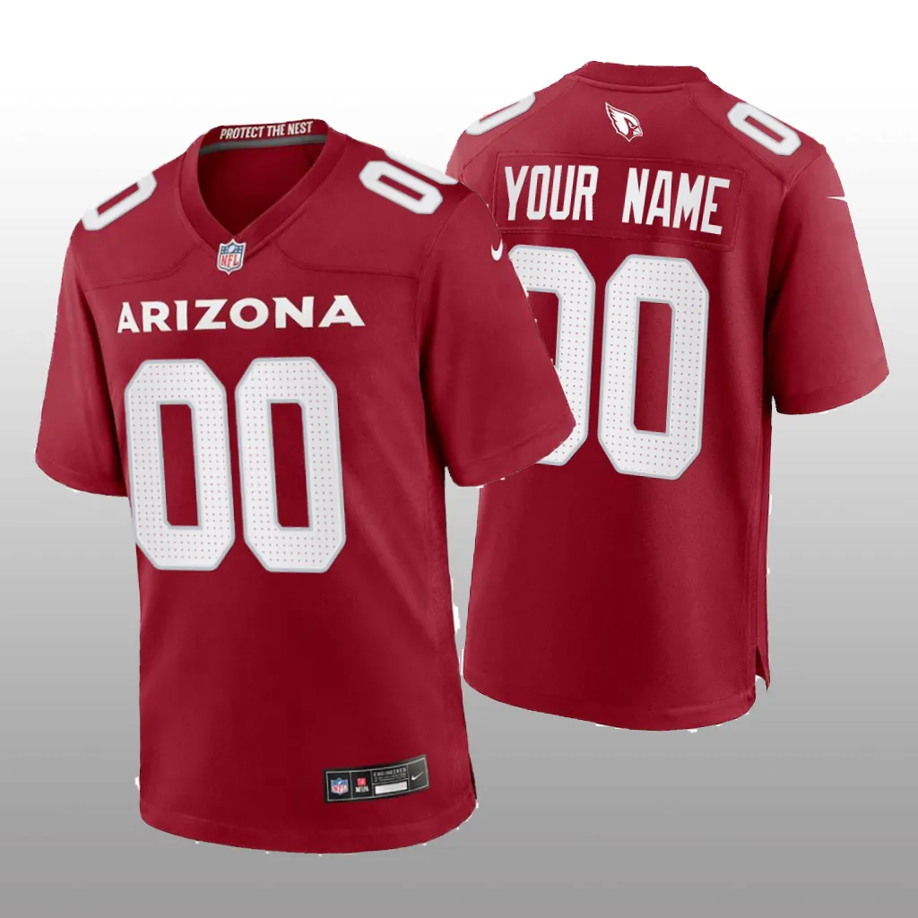 Arizona Cardinals Custom Cardinal Jersey Game - Men's