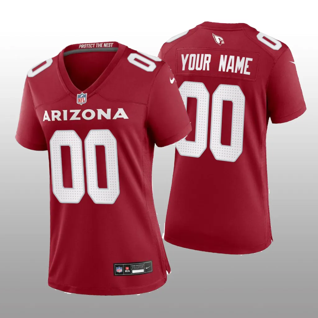 Arizona Cardinals Custom Cardinal Jersey Game - Women's