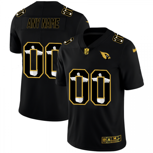 Arizona Cardinals Custom Men’s Carbon Black Vapor Cristo Redentor NFL Jersey